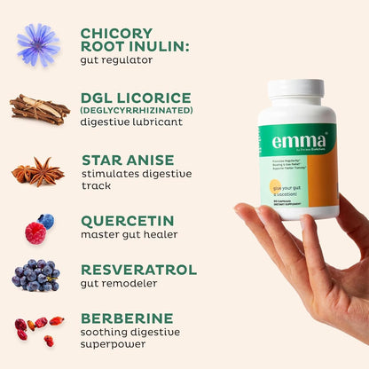 Emma: Dr. Endorsed Supplement for Constipation, Gas & Bloating Relief