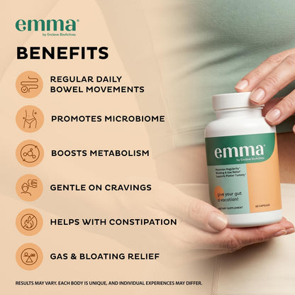 Emma: Dr. Endorsed Supplement for Constipation, Gas & Bloating Relief